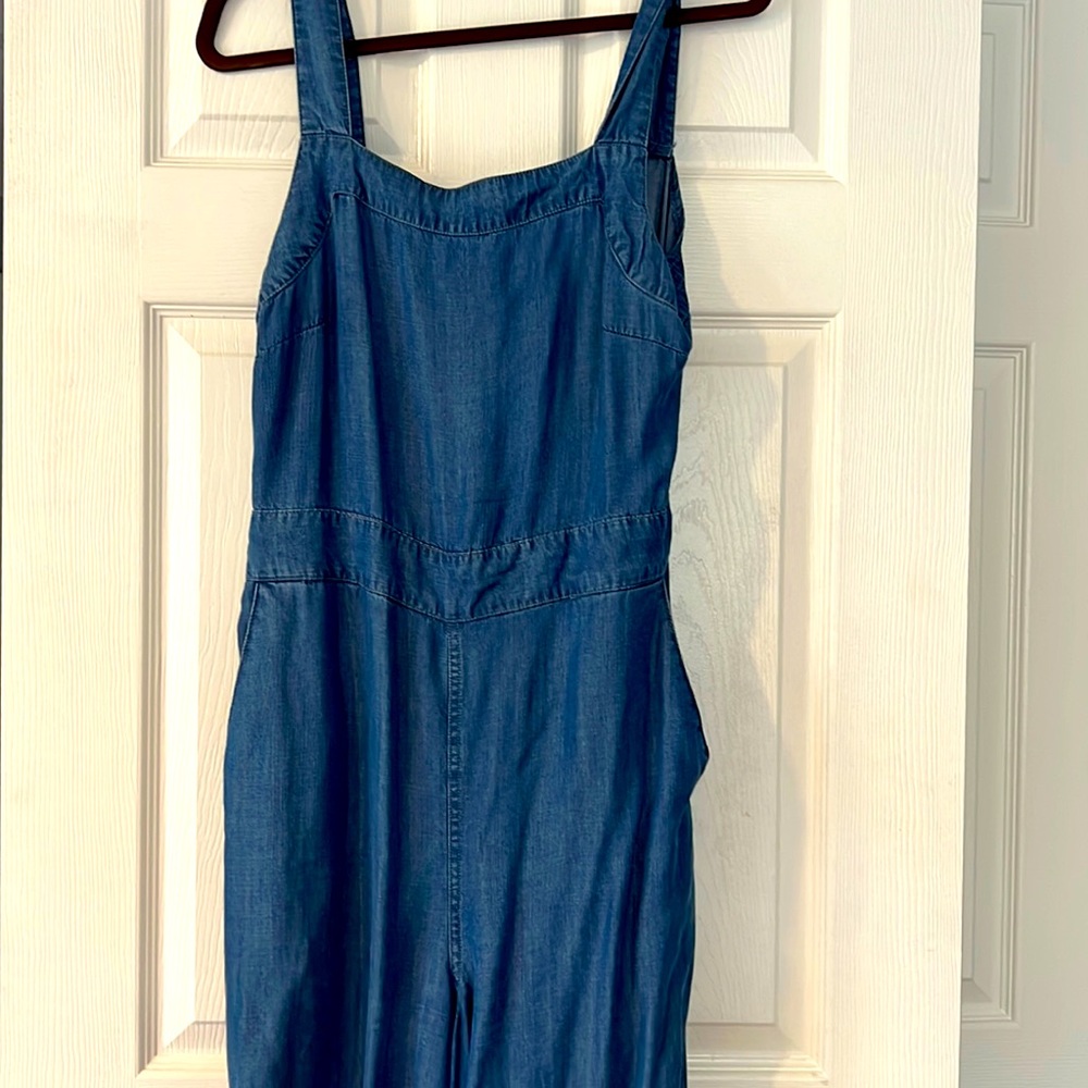 For the Republic- Capri Jean Jumpsuit L